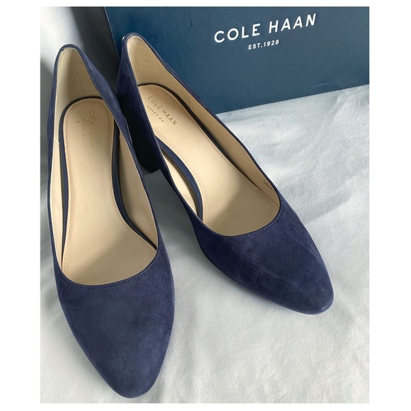 Cole Haan Grand.OS Claudine Suede Pump - Picture 1 of 4